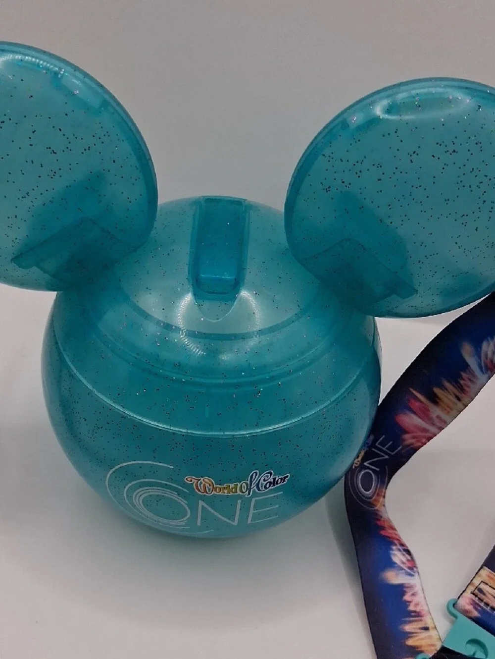 Disney Parks World of Color ONE Mickey Mouse Light-Up Sipper Cup with Lanyard